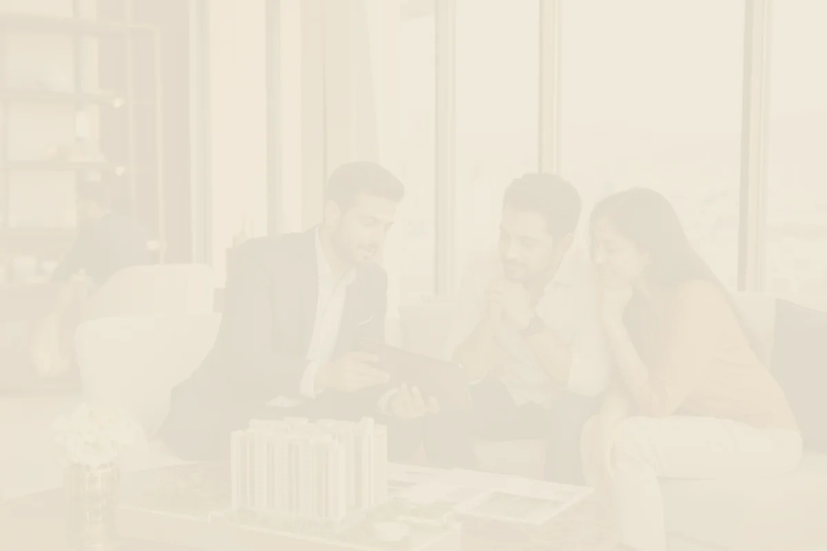 Homebuyers comparing a property project